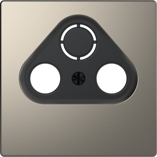 Лицевая панель Schneider Electric Merten D-Life для 3-м. розетки TV+R+SAT никель картинка